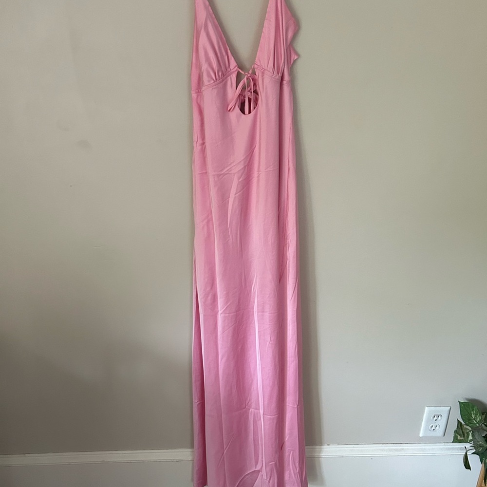 Satin Maxi Dress peppermayo pink